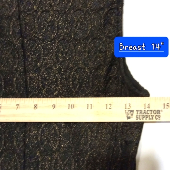 Fairygoth Black Dress Sparkle Lace & Silk Sleeveless Pleats Medallion Vampire Sm - Picture 10 of 14